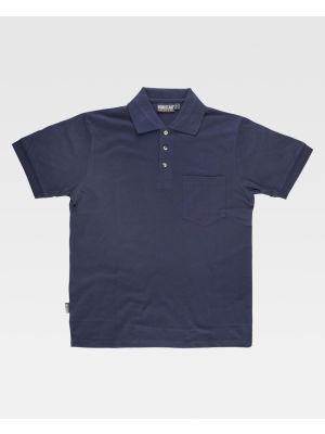 Polos para trabajar workteam mc algodon pique 3 botones de 100% algodÃ³n con impresiÃ³n vista 1