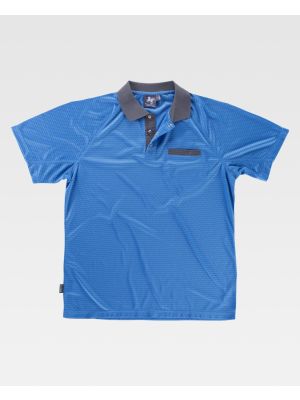 Polos para trabajar workteam mc combinado tejido tecnico de poliÃ©ster con impresiÃ³n vista 1
