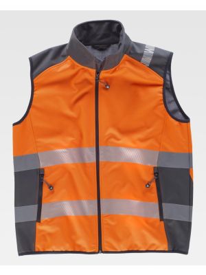 Chalecos reflectantes workteam workshell alta visibilidad combinado de poliÃ©ster vista 1