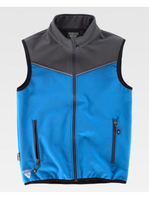 Chalecos de trabajo workteam chaleco deportivo s9316 de algodon con impresiÃ³n vista 2