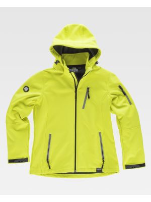 Soft shell trabajo workteam s9497 de algodon vista 2