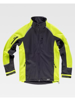 Soft shell trabajo workteam s9498 de algodon con impresiÃ³n vista 2