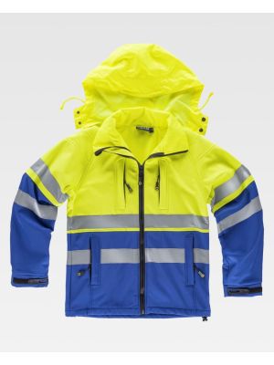 Chaquetas y parkas reflectantes workteam workshell combinada de algodon con impresiÃ³n vista 1