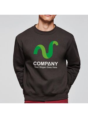 Sudaderas para trabajar roly clasica de algodon con logo vista 2