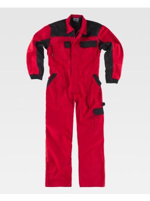 Monos y buzos workteam con canesus y pienzas combinadas de poliÃ©ster con impresiÃ³n vista 1