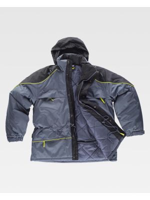 Chaquetas y parkas reflectantes workteam wf5858 de poliÃ©ster con impresiÃ³n vista 2