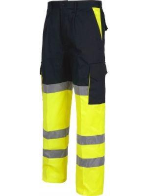 Pantalones reflectantes workteam combinado alta visibilidad vista 1