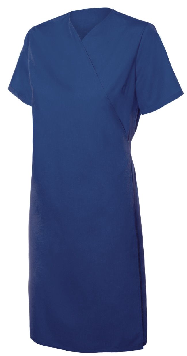 Batas sanitarias velilla cruzada mujer de algodon para personalizar vista 1