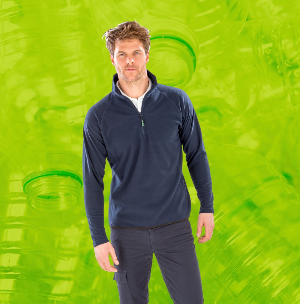 MICROPOLAR 1/4 CREMALLERA - MATERIAL RECICLADO Manga larga