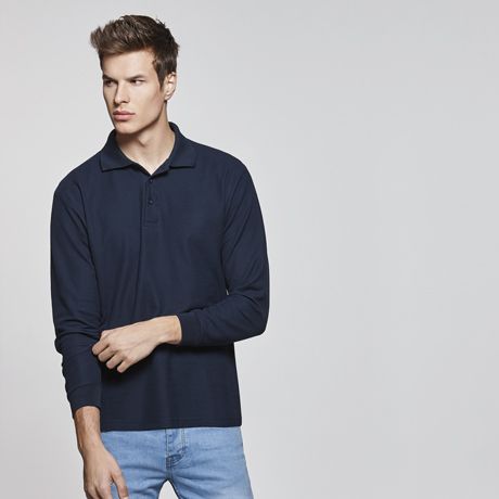 Polos para trabajar roly estrella ls de 100% algodón con impresión vista 1