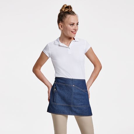 Delantales de hostelería roly dacosta de algodon con impresión vista 1