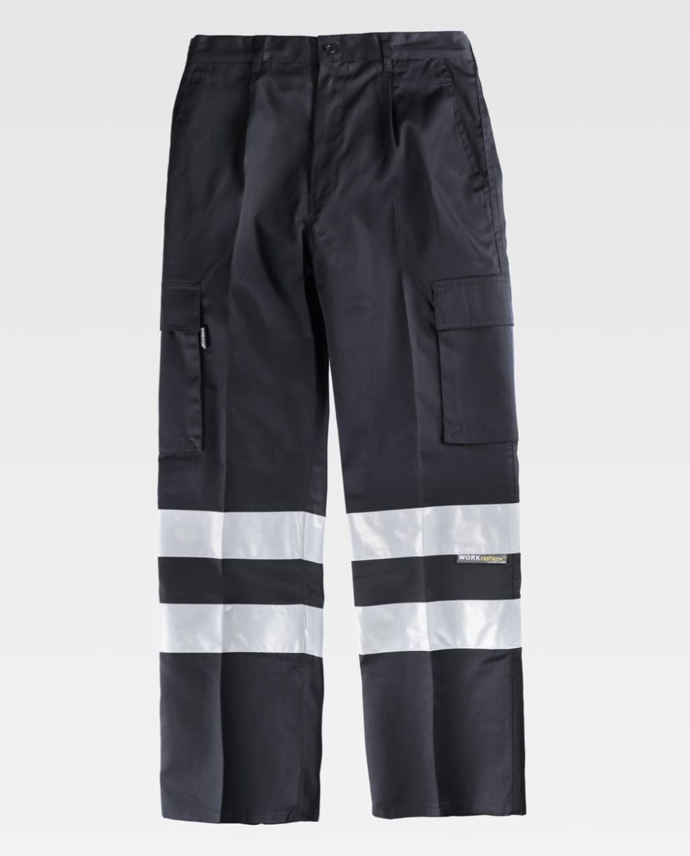 Pantalones reflectantes workteam recto de poliÃ©ster vista 1