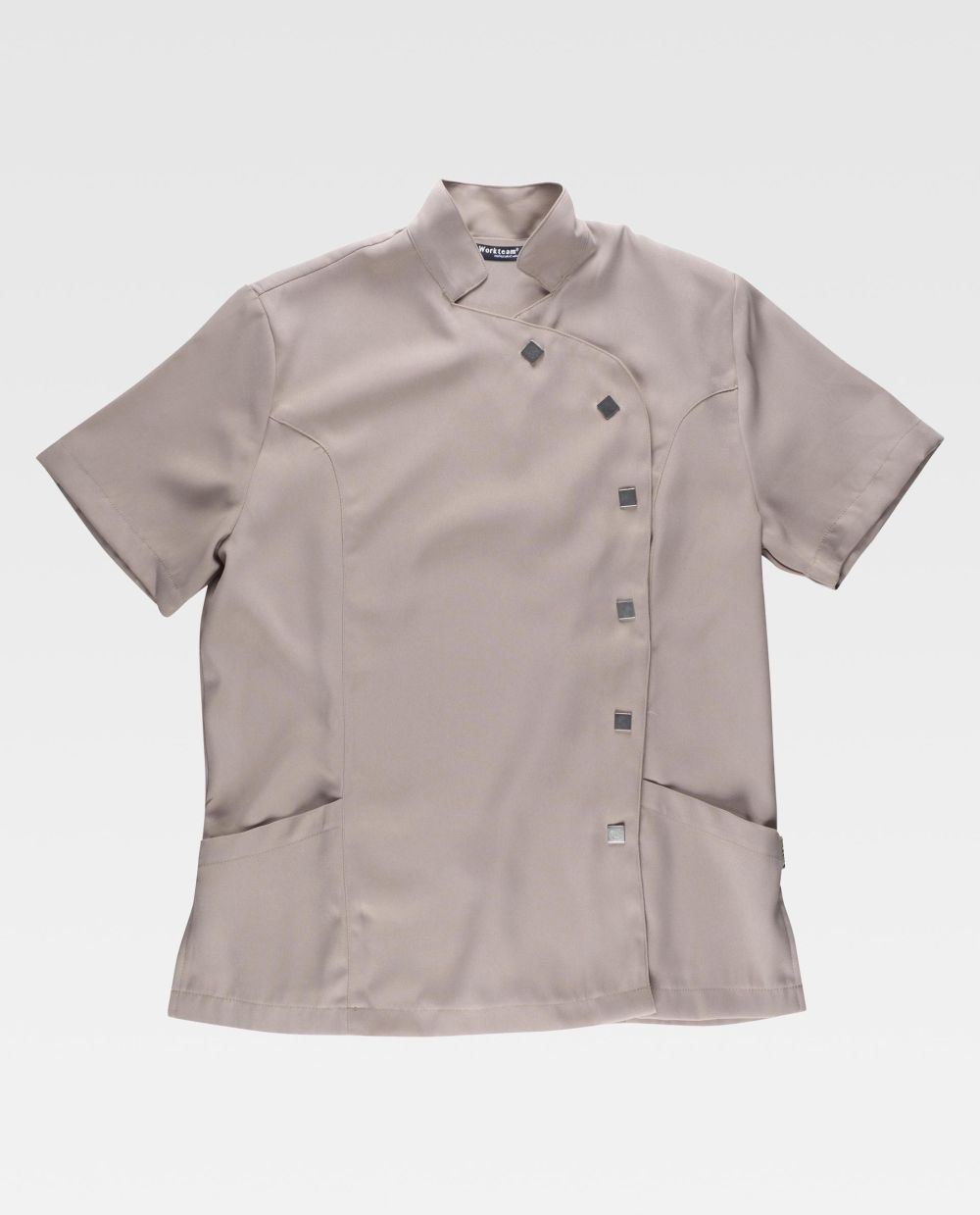 Casacas sanitarias workteam b9500 de poliéster vista 2