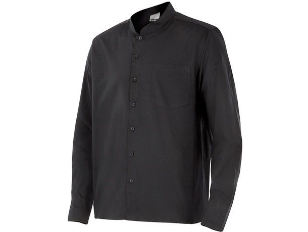 Camisas hostelería con cuello mao vista 1