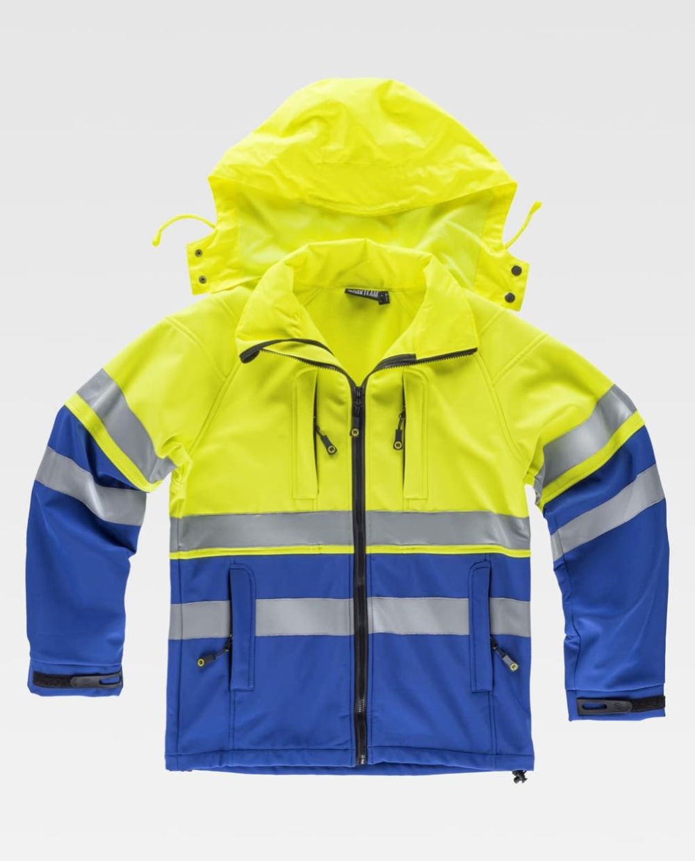 Chaquetas y parkas reflectantes workteam workshell combinada de algodon con impresión vista 1