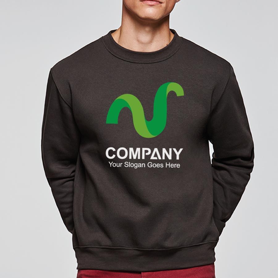 Sudaderas para trabajar roly clasica de algodon con logo vista 2