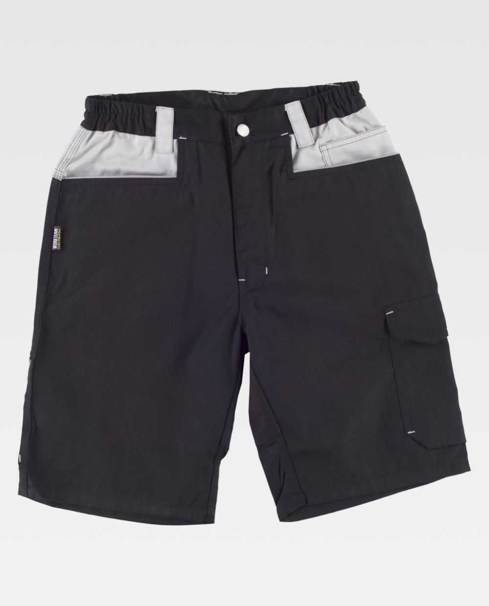 Pantalones reflectantes workteam bermuda con refuerzos y 2 bolsillos de poliéster vista 1