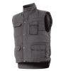 Chalecos de trabajo velilla chaleco acolchado multibolsillos de poliéster gris vista 1