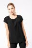 Blusa crepe mujer Manga corta
