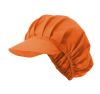 Gorros de cocina velilla cofia de algodon naranja para personalizar vista 1