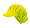 Gorros de cocina velilla cofia de algodon amarillo fluor para personalizar vista 1