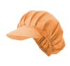 Gorros de cocina velilla cofia de algodon naranja claro para personalizar vista 1