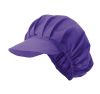 Gorros de cocina velilla cofia de algodon morado para personalizar vista 1