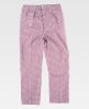 Pantalones de hostelería workteam b1425 de poliéster Cuadros Vichi Granate para personalizar vista 1