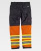 Pantalones reflectantes workteam combinado bandas reflectantes fluorescentes de poliéster vista 2