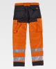 Pantalones reflectantes workteam de alta visibilidad de y combinado de poliÃ©ster vista 2