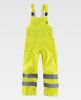 Petos de trabajo workteam alta visibilidad y media espalda cubierta de algodon amarillo fluor para personalizar vista 1