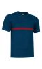 Camisetas de trabajo valento server azul marino rojo vista 1