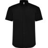 Camisas manga corta roly aifos de poliéster negro para personalizar vista 1
