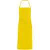 Delantales de hostelería roly ducasse de algodon amarillo con impresión vista 1