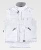 Chalecos de trabajo workteam chaleco acolchado cuello alto de poliéster blanco vista 1