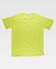 Camisetas de trabajo workteam s6610 de poliéster amarillo fluor vista 1
