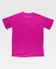 Camisetas de trabajo workteam s6610 de poliéster rosa fluor vista 1