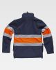 Chaquetas y parkas reflectantes workteam workshell combinada cuello alto de algodon vista 2