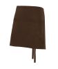 Delantales de hostelería velilla corto con bolsillo con tres compartimentos de algodon marron para personalizar vista 1