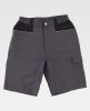 Pantalones reflectantes workteam bermuda con refuerzos y 2 bolsillos de poliéster gris negro vista 1