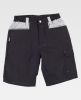 Pantalones reflectantes workteam bermuda con refuerzos y 2 bolsillos de poliéster negro gris vista 1