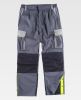 Pantalones reflectantes workteam wf5852 de poliéster Gris Oscuro Gris Claro Negro con impresión vista 1